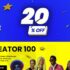 Coupon for TOP 10 Creator 100 discount 20% FOR LIFE